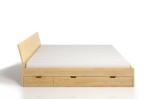 Łóżko drewniane sosnowe z szufladami VESTRE Maxi & DR 140x200