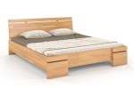 Łóżko drewniane bukowe ze skrzynią na pościel SPARTA Maxi & ST 160x200
