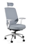 Fotel biurowy ergonomiczny tapicerowany Hero biały