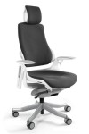 Fotel gabinetowy ergonomiczny WAU biały BL418 BLACK