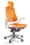 Fotel gabinetowy ergonomiczny WAU biały elastomer TPE - Mango