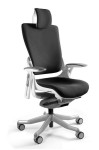 Fotel gabinetowy ergonomiczny WAU 2 biały BL418 BLACK