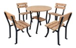 Meble ogrodowe stalowe Restor 80 cm