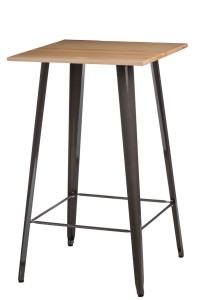 Stół barowy Paris Wood metal sosna naturalna
