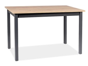 Stół rozkładany Horacy 125-170 cm dąb artisan/czarny