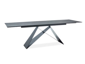 Stół rozkładany Westin I 160-240 cm czarny/czarny mat