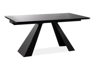 Stół rozkładany Salvadore 120-180 cm czarny mat