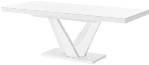 Stół rozkładany VEGAS 160-256 biały mat
