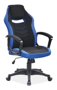 Fotel obrotowy Camaro czarny/niebieski