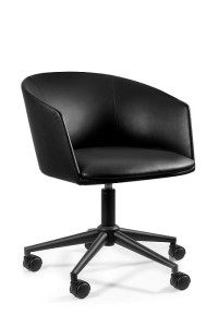 Krzesło obrotowe Barnet czarne na kółkach