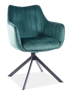 Krzesło tapicerowane Azalia Velvet zielony Bluvel 78