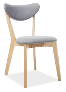 Krzesło drewniane Brando dąb/szary