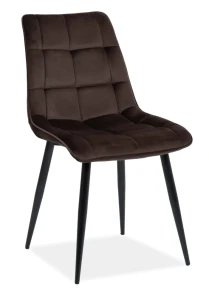 Krzesło tapicerowane Chic Velvet brąz Bluvel 48