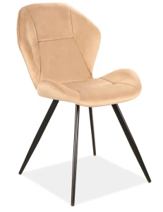 Krzesło tapicerowane Ginger Velvet beż Bluvel 28