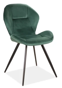 Krzesło tapicerowane Ginger Velvet zielony Bluvel 78