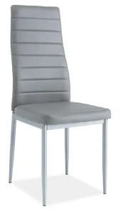 Krzesło H-261 bis aluminium/szary ekoskóra