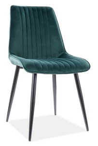 Krzesło tapicerowane Kim Velvet zielony Bluvel 78