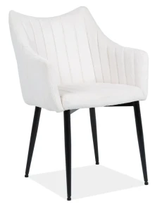 Krzesło tapicerowane Monte Sztruks krem Fjord 23