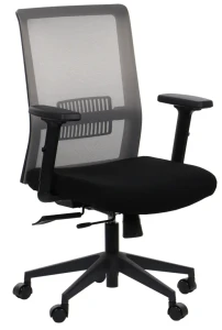 Fotel biurowy z wysuwem siedziska RIVERTON M/L Czarny-Szary