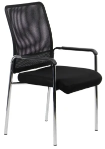 Krzesło konferencyjne CN-7501 Chrom/Czarny