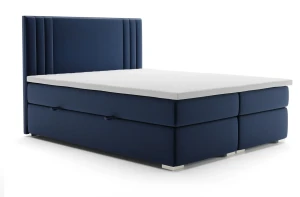 Łóżko kontynentalne Morano z pojemnikami 120x200 dwuosobowe tapicerowane