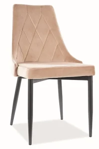 Krzesło tapicerowane Trix B Velvet beż Bluvel 28