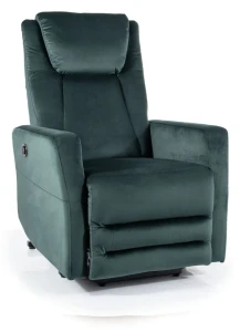 Fotel rozkładany Adonis Velvet zielony Bluvel 78