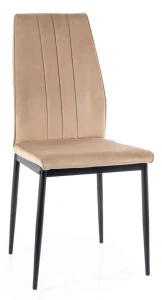 Krzesło tapicerowane Atom Velvet beż Bluvel 28