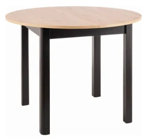 Stół rozkładany Dante 102-144 cm dąb artisan/czarny