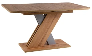 Stół rozkładany Exel 140-180 cm dąb wotan/srebrny