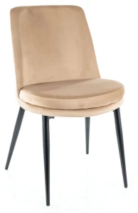 Krzesło tapicerowane Kayla Velvet beż Bluvel 28