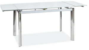 Stół rozkładany GD020 120-180 biały/chrom