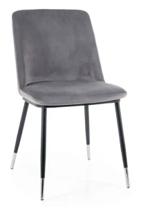 Krzesło tapicerowane Jill Velvet szary Bluvel 14