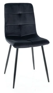 Krzesło tapicerowane Ivo Velvet czarny Bluvel 19