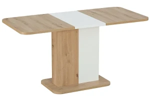 Stół rozkładany Next 110-145 cm dąb artisan/biały mat