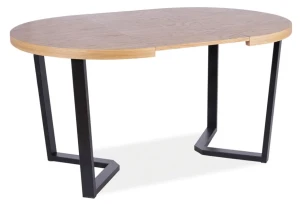 Stół rozkładany Parker 100-250 cm okleina naturalna dąb/czarny