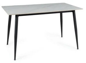 Stół Rion 130x70 cm biały/czarny