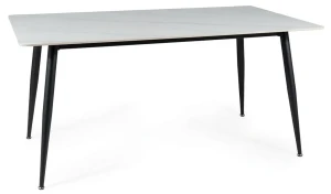 Stół Rion 160x90 cm biały/czarny