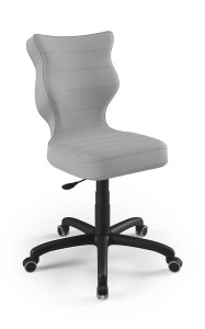 Krzesło dziecięce Petit wzrost 159 -188 cm velvet podstawa czarna