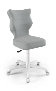 Krzesło dziecięce Petit wzrost wzrost 133-159 cm velvet podstawa biała