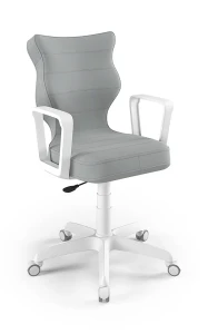 Krzesło młodzieżowe Norm wzrost 146-176 velvet podstawa biała