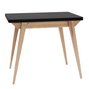 Stół rozkładany ENVELOPE  90-130 cm | Czarny mat