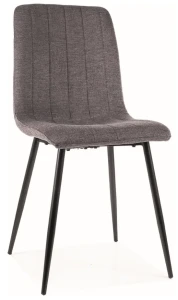 Krzesło tapicerowane Alan Brego ciemny szary 18