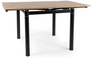 Stół rozkładany GD082 80-131 cm dąb artisan/czarny mat