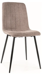 Krzesło tapicerowane Alan Brego beżowy 34