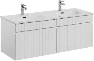Zestaw mebli łazienkowych ICONIC WHITE  z szafką pod umywalkę 120 cm - 3 elementy