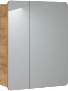 Szafka łazienkowa z lustrem 60 cm ARUBA dąb craft złoty