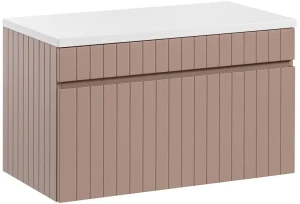 Zestaw mebli łazienkowych  ICONIC ROSE szafa 80 cm z blatem 80 cm