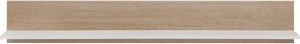 Półka wisząca Viste P01 130 cm jodełka scandi/biały połysk