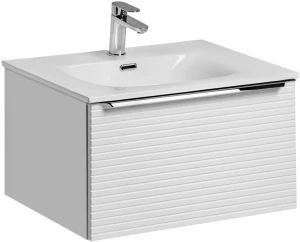 Zestaw mebli łazienkowych LEONARDO WHITE z umywalką SKY i blatem 90 cm - 3 elementy